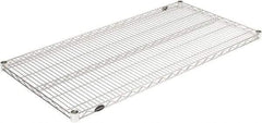 Value Collection - 30" Wide, 1.19" High, Open Shelving Accessory/Component - Chrome Finish, 18" Deep, Use with NuLine Units - Exact Tool & Supply