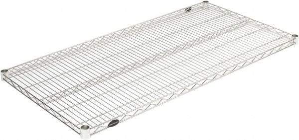 Value Collection - 48" Wide, 1.19" High, Open Shelving Accessory/Component - Zinc Finish, 14" Deep, Use with NuLine Units - Exact Tool & Supply
