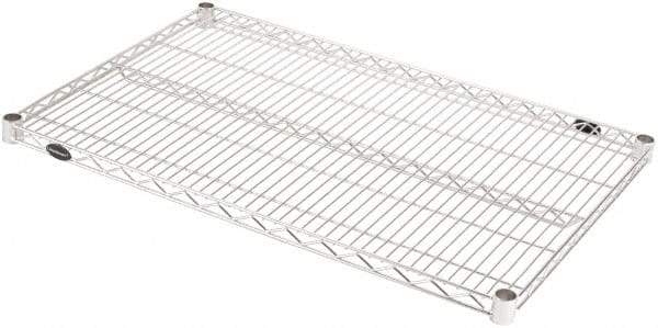 Value Collection - 37" Wide, 1.19" High, Open Shelving Accessory/Component - Stainless Steel Finish, 25" Deep, Use with NuLine Units - Exact Tool & Supply