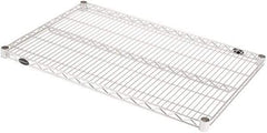 Value Collection - 37" Wide, 1.19" High, Open Shelving Accessory/Component - Stainless Steel Finish, 25" Deep, Use with NuLine Units - Exact Tool & Supply