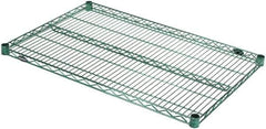 Value Collection - 36" Wide, 1.19" High, Open Shelving Accessory/Component - Epoxy Coated Finish, 24" Deep, Use with NuLine Units - Exact Tool & Supply