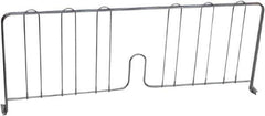 Value Collection - 14" Wide, 8" High, Open Shelving Accessory/Component - Chrome Finish, 1/2" Deep, Use with NuLine Units - Exact Tool & Supply