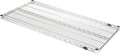 Value Collection - 48" Wide, 1.19" High, Open Shelving Accessory/Component - Black Powder Finish, 24" Deep, Use with NuLine Units - Exact Tool & Supply