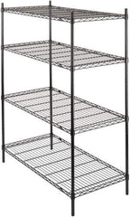 Value Collection - 4 Shelf Wire Shelving - Starter Unit - 36" Wide x 24" Deep x 63" High, - Exact Tool & Supply