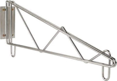 Value Collection - 2-1/2" Wide, 9" High, Open Shelving End Wall Bracket - 18" Deep, Use with NuLine Units - Exact Tool & Supply