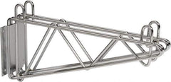 Value Collection - 2-1/2" Wide, 9" High, Open Shelving Mid Wall Bracket - 18" Deep, Use with NuLine Units - Exact Tool & Supply