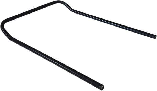 Value Collection - 18" Wide, 34" High, Open Shelving U-Shaped Handle - Black Powder Finish, 4" Deep, Use with NuLine Units - Exact Tool & Supply