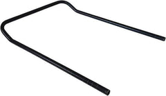 Value Collection - 18" Wide, 34" High, Open Shelving U-Shaped Handle - Black Powder Finish, 4" Deep, Use with NuLine Units - Exact Tool & Supply