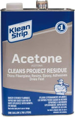 Klean-Strip - 1 Gal Acetone - Comes in Metal Can - Exact Tool & Supply