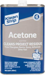Klean-Strip - 1 Qt Acetone - Comes in Metal Can - Exact Tool & Supply