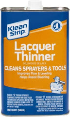 Klean-Strip - 1 Qt Lacquer Thinner - 590 gL VOC Content, Comes in Metal Can - Exact Tool & Supply