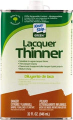 Klean-Strip - 1 Qt Lacquer Thinner - 230 gL VOC Content, Comes in Metal Can - Exact Tool & Supply