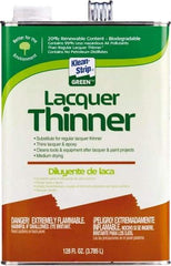 Klean-Strip - 1 Gal Lacquer Thinner - 789 gL VOC Content, Comes in Metal Can - Exact Tool & Supply