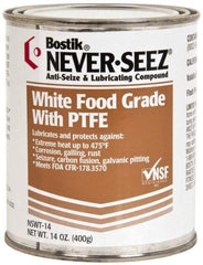 Bostik - 14 oz Can High Temperature Anti-Seize Lubricant - With PTFE, -5 to 475°F, White, Food Grade, Water Resistant - Exact Tool & Supply
