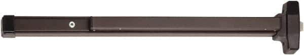 Falcon - 29-1/4 to 36" Wide Door Range, Duranodic Bronze Finish Medium Duty Rim Push Bar - 2-1/2 Projection - Exact Tool & Supply