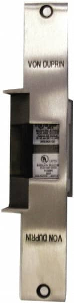 Von Duprin - 9" Long x 1-3/8" Wide, Stainless Steel Finish, Electric Door Strike - Exact Tool & Supply