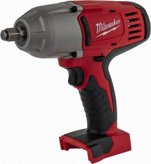 Milwaukee Tool - 1/2" Drive 18 Volt Pistol Grip Cordless Impact Wrench & Ratchet - 0 to 1,900 RPM, 0 to 2,200 BPM, 450 Ft/Lb Torque, Lithium-Ion Batteries Not Included - Exact Tool & Supply