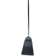 Light Industrial Upright Broom, 100 Percent Black Corn Fill, 56″ Overall Length - Exact Tool & Supply