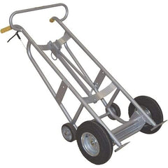 Wesco Industrial Products - 1,000 Lb Load Capacity, 30 & 55 Gal Pail Tipper - 25-7/8" Wide x 60" High, 4 Aluminum Wheels - Exact Tool & Supply