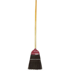 Metal Cap Upright Broom, Brown Poly Fill, 55″ Overall Length - Exact Tool & Supply