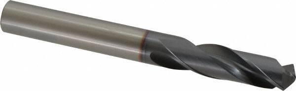 OSG - 11.99896mm 130° Spiral Flute Powdered Metal Screw Machine Drill Bit - TiCN Finish, Right Hand Cut, 51mm Flute Length, 108mm OAL, Standard Point, Straight Shank - Exact Tool & Supply
