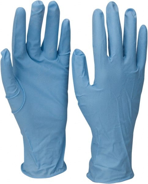 PRO-SAFE - Size S, 8 mil, Industrial Grade, Powdered Nitrile Disposable Gloves - Exact Tool & Supply