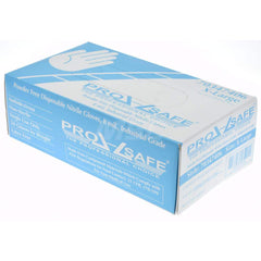 PRO-SAFE - 50 Piece Pack, Size XL, 8 mil, Industrial Grade, Powder Free Nitrile Disposable Gloves - Exact Tool & Supply