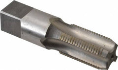 Reiff & Nestor - 3/8-18 NPS Thread, 4 Flute Standard Pipe Tap - 2-9/16" OAL, 1-1/16" Thread Length, 0.7" Shank Diam, Bright Finish, High Speed Steel - Exact Tool & Supply