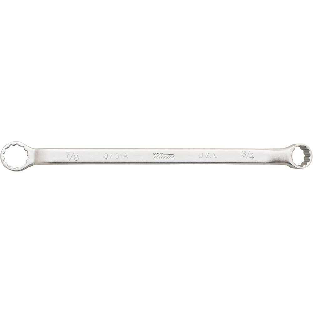 Martin Tools - Box Wrenches; Wrench Type: Offset; Box ; Tool Type: Double Box End ; Size (mm): 19 ; Number of Points: 12 ; Head Type: Box End ; Finish/Coating: Chrome - Exact Tool & Supply