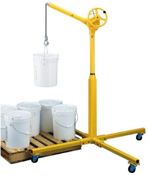 Sky Hook - 500 Lb Load Capacity, Steel Jib Crane - Swing Jib - Exact Tool & Supply
