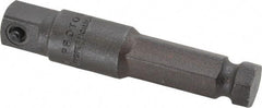 Proto - 3/8" Square Size Hex to Square Adapter - 7/16" Hex Drive, 2-3/4" OAL - Exact Tool & Supply