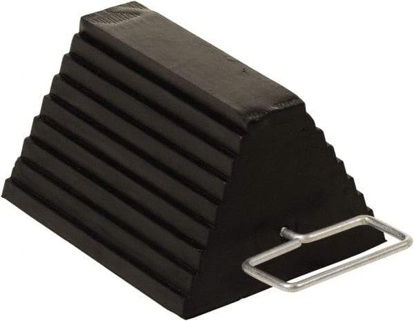 Vestil - 11-7/8" Wide x 6" High x 8" Deep, Rubber Wheel Chock - Exact Tool & Supply