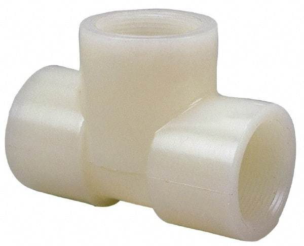 NIBCO - 1" PVDF Plastic Pipe Tee - Schedule 80, FIPT x FIPT x FIPT End Connections - Exact Tool & Supply