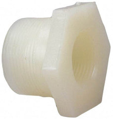 NIBCO - 2 x 1" PVDF Plastic Pipe Flush Threaded Reducer Bushing - Schedule 80, MIPT x FIPT End Connections - Exact Tool & Supply