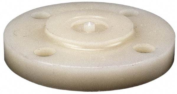 NIBCO - 1-1/2" Pipe, 5" OD, PVDF Blind Pipe Flange - Schedule 80, Natural - Exact Tool & Supply