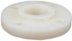 NIBCO - 1" Pipe, 4-1/2" OD, PVDF Threaded Pipe Flange - Schedule 80, Natural - Exact Tool & Supply