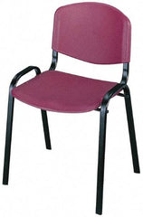 Safco - Burgundy Stackinging Chair - 21 Inch Wide x 18 Inch Deep x 7 Inch High - Exact Tool & Supply