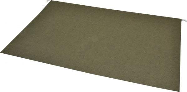 UNIVERSAL - 10 x 15", Legal, Green, Hanging File Folder - 1/5 Tab Cut Location - Exact Tool & Supply