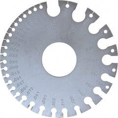 SPI - #36 Steel Wire and Sheet Metal Gage - Use with Nonferrous Metals - Exact Tool & Supply