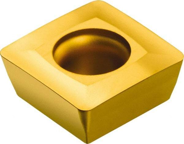 Sandvik Coromant - SPMT432 WH Grade 4030 Carbide Milling Insert - Al2O3/TiN/TiCN Finish, 4.75mm Thick, 1/2" Inscribed Circle, 0.8mm Corner Radius - Exact Tool & Supply