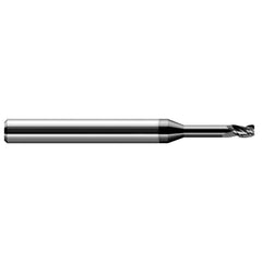 Harvey Tool - 3/16" Diam 3 Flute Solid Carbide 1/64" Corner Radius - Exact Tool & Supply