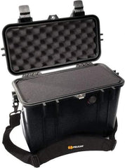 Pelican Products, Inc. - 8-23/32" Wide x 13-5/32" High, Top Loader Case - Black, Polypropylene - Exact Tool & Supply