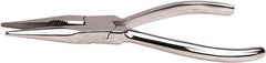 Aven - 6" OAL, 1-1/2" Jaw Length x 1-1/2" Jaw Width, Long Nose Multipurpose Pliers - Serrated Jaw, Crimper, Cutter & Stripper Head, Stainless Steel Handles - Exact Tool & Supply