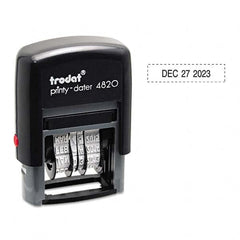 Trodat - Pre-inked Custom Stamps Type: Custom Stamp - Dater Message: Date - Exact Tool & Supply