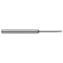 Harvey Tool - 1mm, 1.5mm LOC, 1/8" Shank Diam, 2-1/2" OAL, 3 Flute Solid Carbide Square End Mill - Exact Tool & Supply