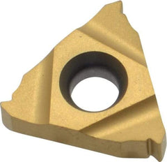 Seco - 16ER External Right Hand 18 UN Laydown Threading Insert - Grade CP500, TiAlN/TiN Coated Carbide - Exact Tool & Supply