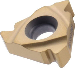 Seco - 16ER External Right Hand 8 API Round Laydown Threading Insert - Grade CP500, TiAlN/TiN Coated Carbide, 9.53mm Inscribed Circle - Exact Tool & Supply