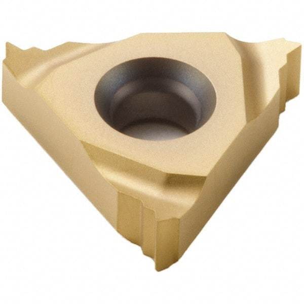 Seco - 16NL Internal Left Hand 16 UN Laydown Threading Insert - Grade CP500, TiAlN/TiN Coated Carbide - Exact Tool & Supply