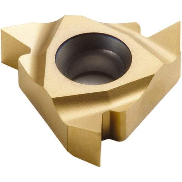 Seco - 16NL Internal Left Hand 14-8 Partial Profile 60° Laydown Threading Insert - Grade CP500, TiAlN/TiN Coated Carbide - Exact Tool & Supply