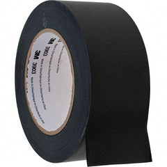 3M - 2" x 50 Yds Black Duct Tape - 6.5 mil, Rubber Adhesive, Vinyl Backing - Exact Tool & Supply